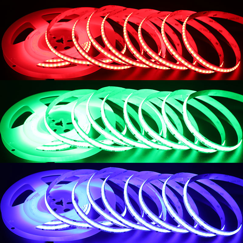 DC24V Smart RGBCCT COB LED Strip Addressable Flexible Dotless Light DC24V Smart RGBCCT COB LED Strip Addressable Flexible Dotless Light